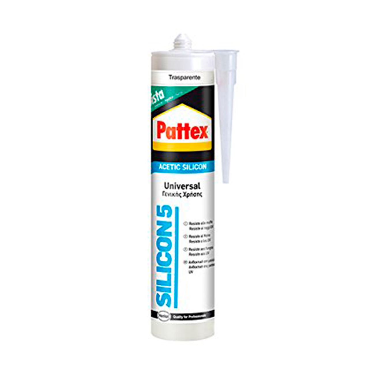 PATTEX SILICONA SANITARIA TRANSPARENTE 280ML