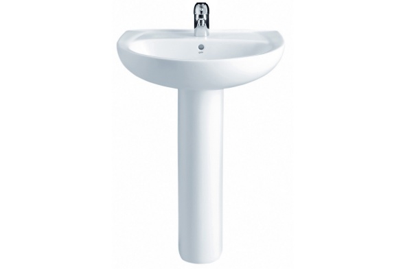 *GALA LAVABO ELIA 55 CM C/ JUEGO SUJECIÓN BLAN