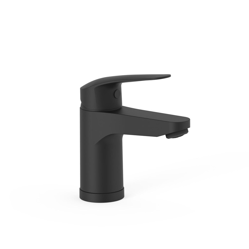 TRES ESSENTIAL BASE PLUS MONOMANDO PARA LAVABO NEGRO MATE