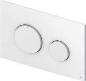 TECELOOP PLACA ACCIONA. WC PLÁSTICO CROMADO BRILLANTE, SIST. DESCARGA DOBLE