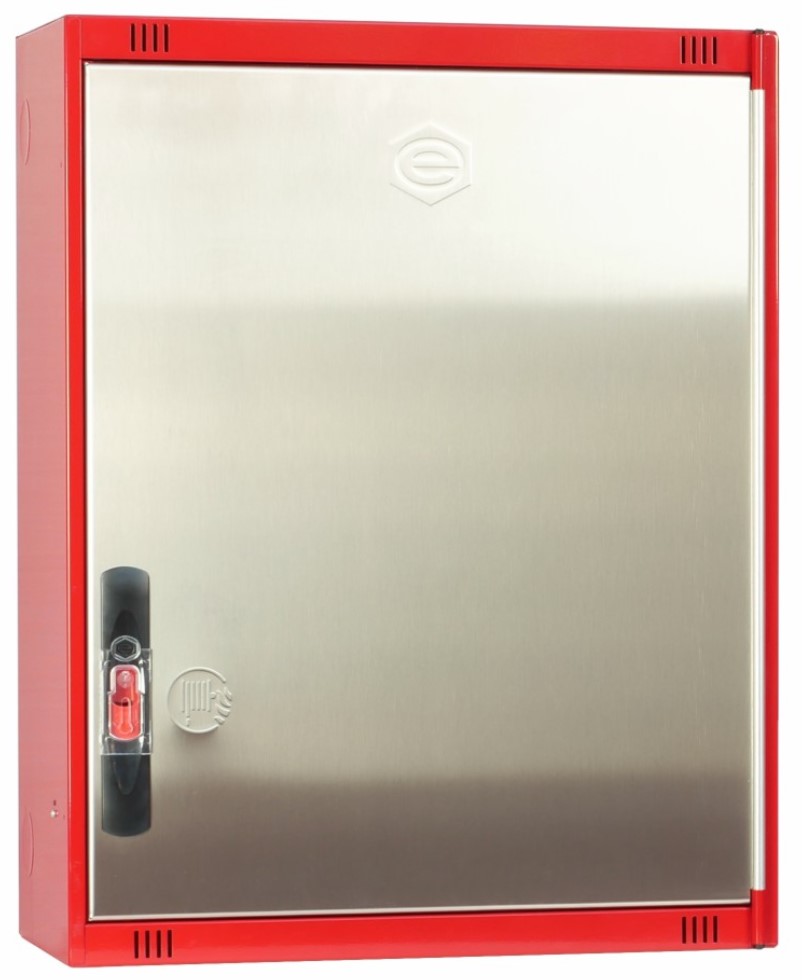 BIE 25-20 530 530xx685x260mm RAL3000 PUERTA INOX CIEGA