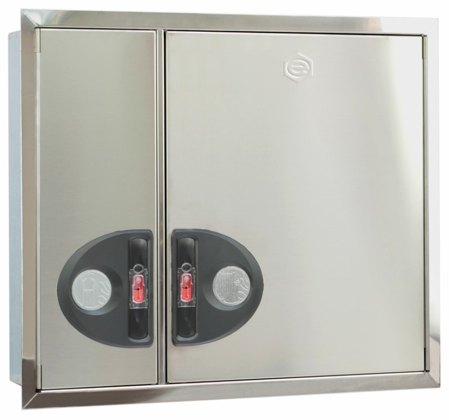 BIE 25-20 COMPAC CON ARMARIO EXTINTOR EMPOTRAR 760x870mm INOX PUERTA CIEGA