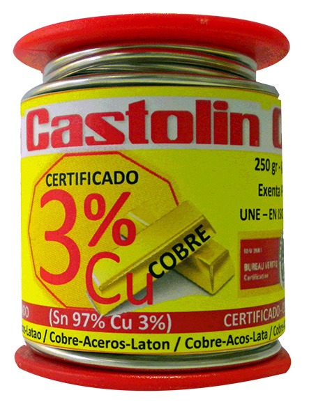 CASTOLIN ROLLO ESTAÑO COBRE 3 % 5423 BC 20