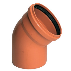 PVC TEJA CODO D.160-45º