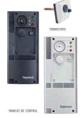 LAPESA PANEL CON TERMÓMETRO, TERMOSTATO DOBLE, PILOTOS E INTERRUPTOR INVIERNO-VERANO