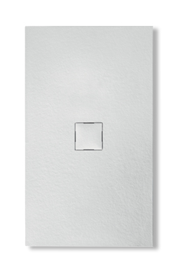 DOCCIA PLATO DUCHA PIEDRA 80x120 BLANCO CON TAPA Y VALVULA HORIZONTAL