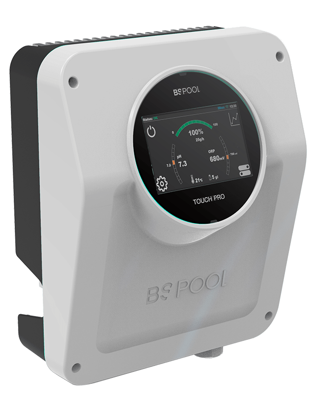 BSV CLORADOR SALINO PRO TOUCH CON PANTALLA TACTIL A COLOR 150 gr/h (OPCIONALES: CONTROL PH, REDOX Y WIFI)